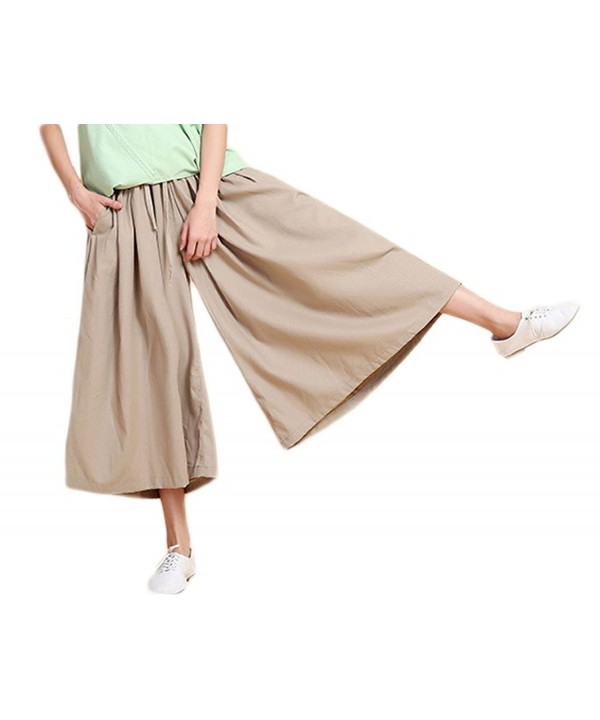 Soojun Womens Cotton Cropped Palazzo