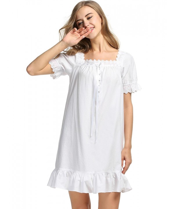 Avidlove Victorian Vintage Nightgown Sleepwear