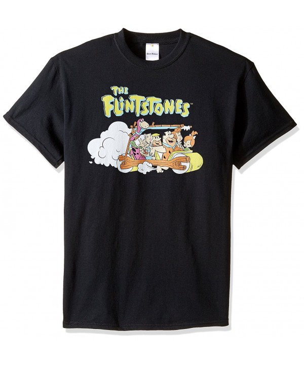 Hanna Barbera Mens Flintstones T Shirt Black