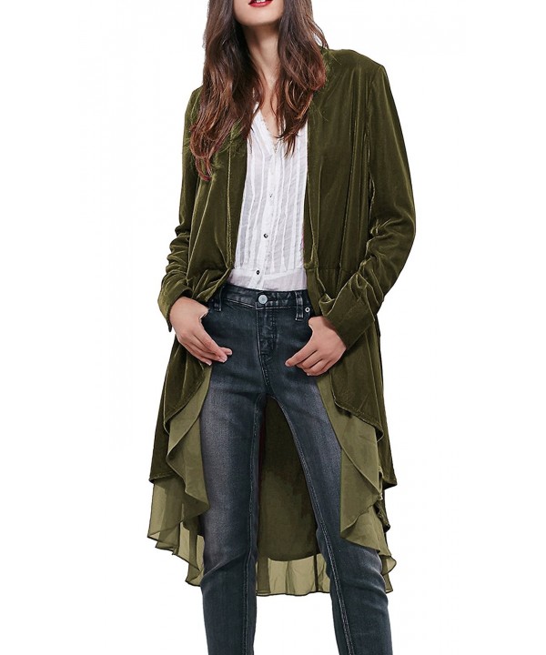 R Vivimos Ruffled Asymmetric Blazers Jackets