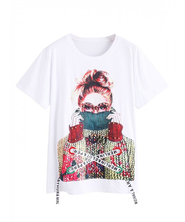 WDIRA Womens Summer Casual Graphic