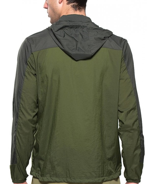 Men's UV Protection Quick Dry Lightweight Jacket Hooded Windbreaker ...