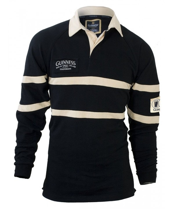 Guinness Traditional Rugby Jersey Black