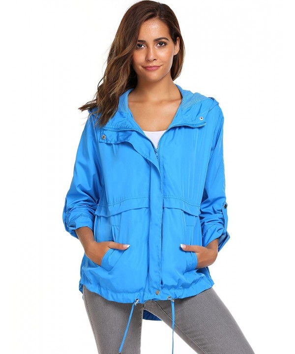 Women's Lightweight Waterproof Jacket Anti-UV Quick Dry Windproof ...