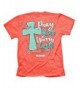 Pray Christian T Shirt Small Orange