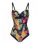 JOYMODE Floral Monokinis Swimsuit Bathing