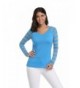 Argstar Womens Striped Raglan Royalblue