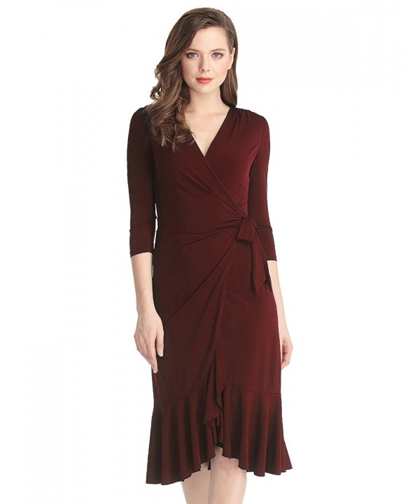 formal midi wrap dress