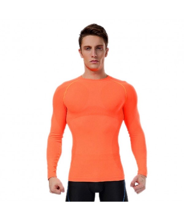 Men's Compression Long Sleeves Baselayer Underlayer Sportswear Shirt ...