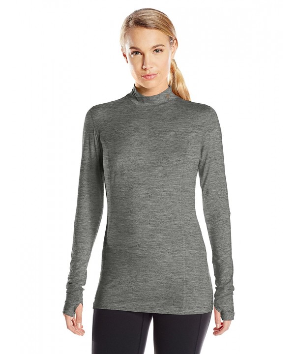 Women's Performance Sprinter Long Sleeve Mock Neck Shirt - Slate Grey ...