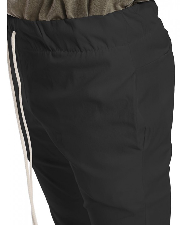 Men's Basic Drawstring Pants - Amblp077 Black - CQ12JVBA2MP