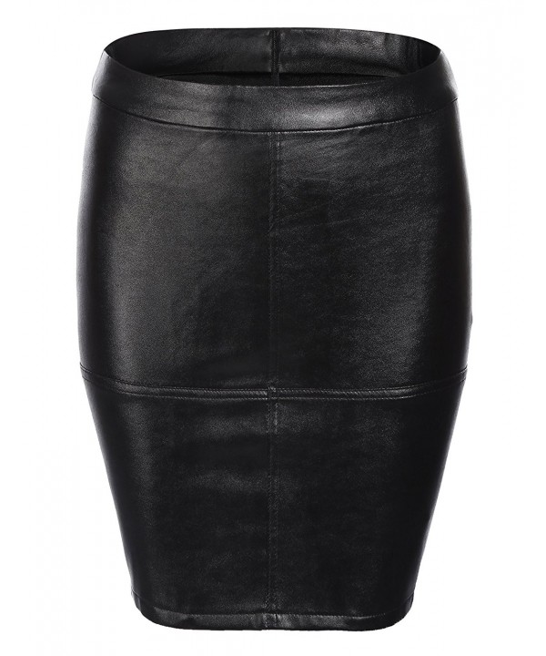 Chigant Womens Waist Leather Look Line