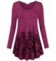 Faddare Sleeve Tunics Patterns Burgandy