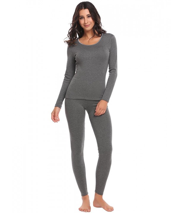 cindere Crewneck Thermal Underwear Pajamas