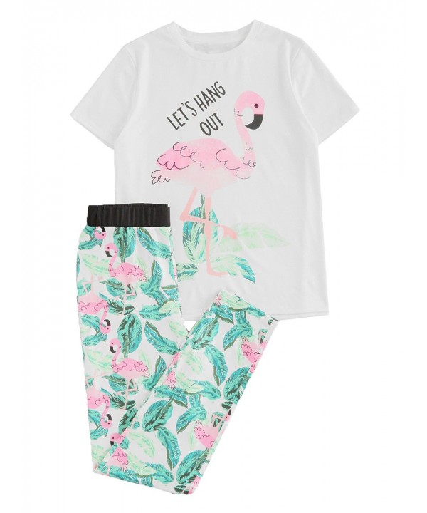 DIDK Flamingo Jungle Print Pajama