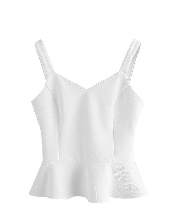 MakeMeChic Womens Sleeveless Ruffle Bustier