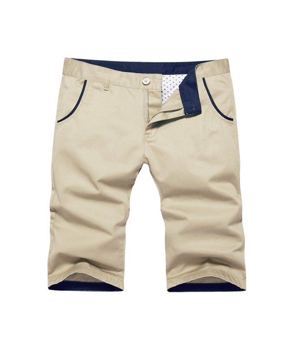 Mens Classic Front Short Khaki