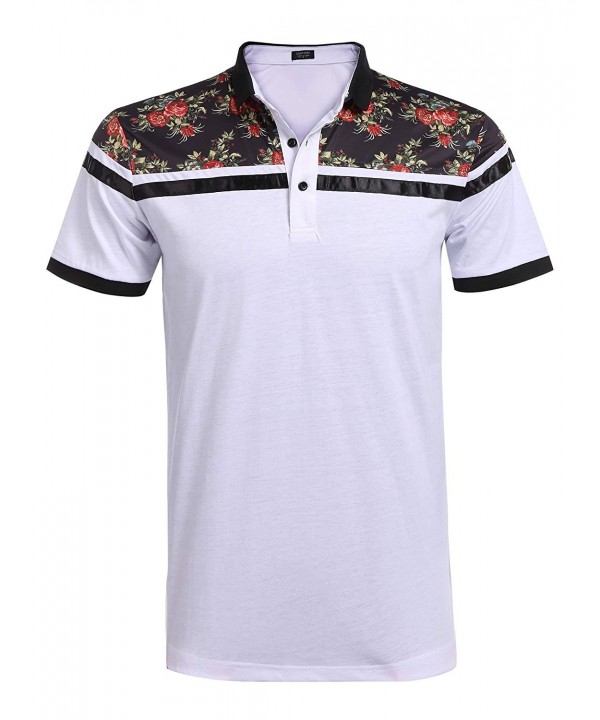 Mens Designer Polo - Stylish & Trendy Sport Shirts - Yellow White ...