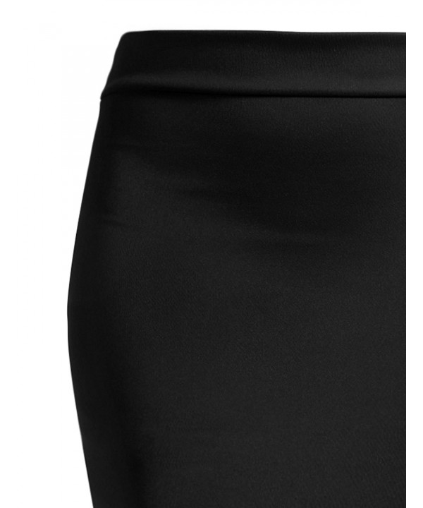 J. LOVNY Women's Double Layered Stretch Bodycon Mini Pencil Skirt Made ...