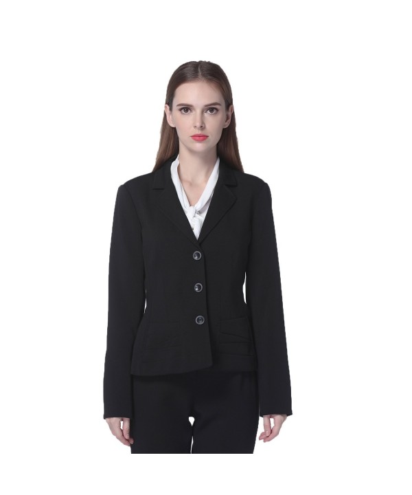MAXDESIGN Womens Sleeves Office Blazers