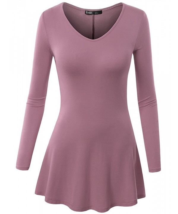 TWINTH Tunic Lightweight V Neck LAVENDER