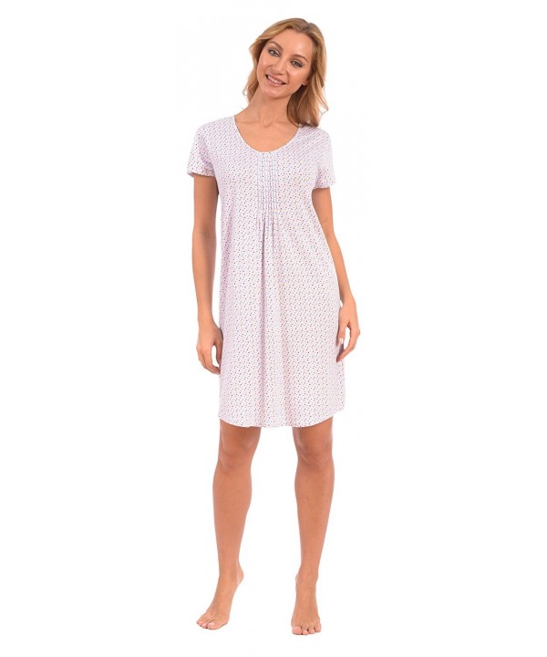 Patricia Womens Pleated Cap Sleeve Nightgown