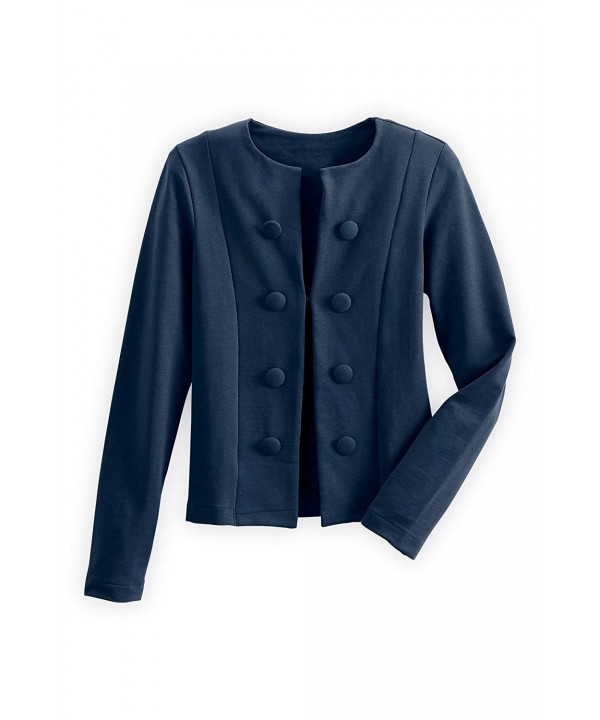 Fair Indigo Organic Button Jacket