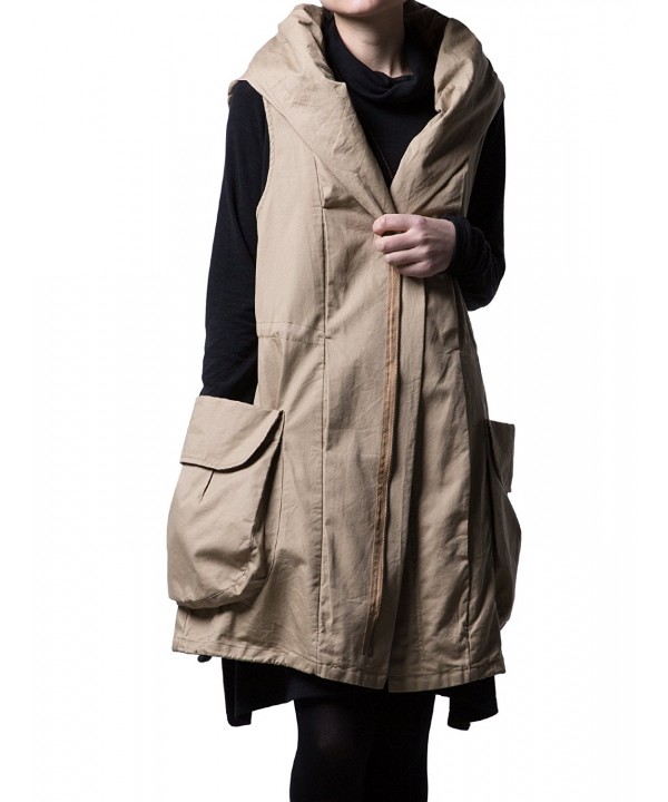 Minibee Sleeveless Overcoat Detachable Pockets