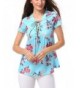 Angelady Floral Sleeve T Shirt Blouses