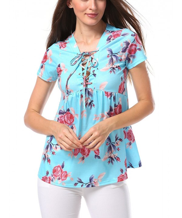 Angelady Floral Sleeve T Shirt Blouses