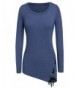 Showyoo Womens Sleeve Ribbed Tunic