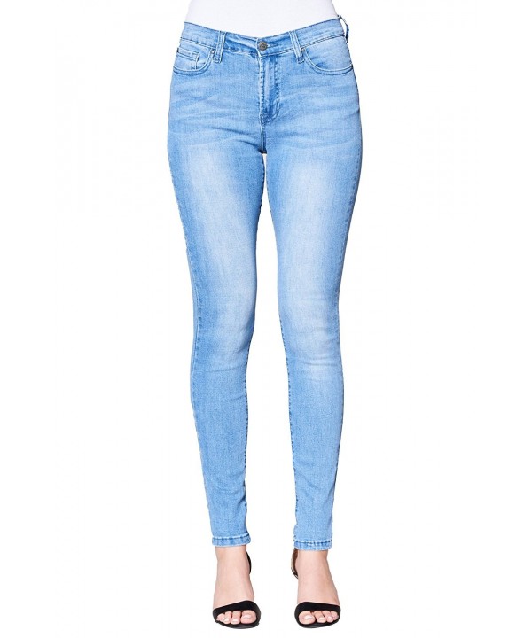 women's light blue jeans