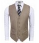 CNlinkco V Neck Button Pocket Waistcoat