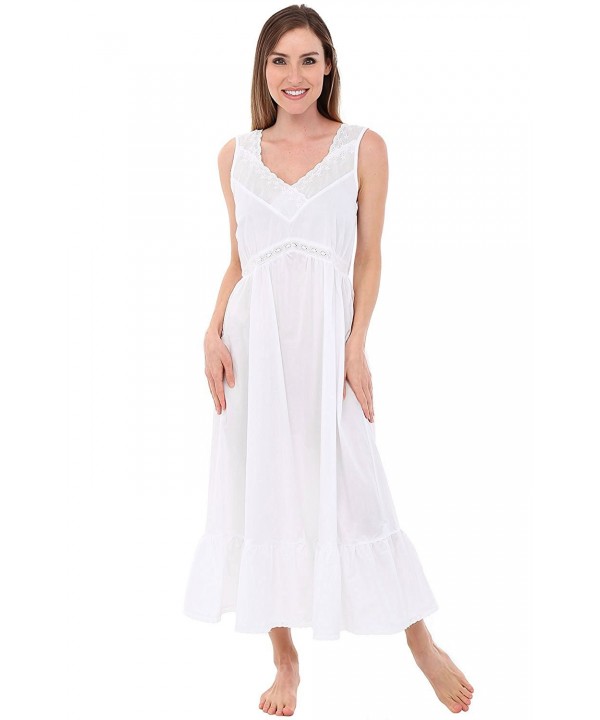 Alexander Del Rossa Nightgown A0566WHTLG