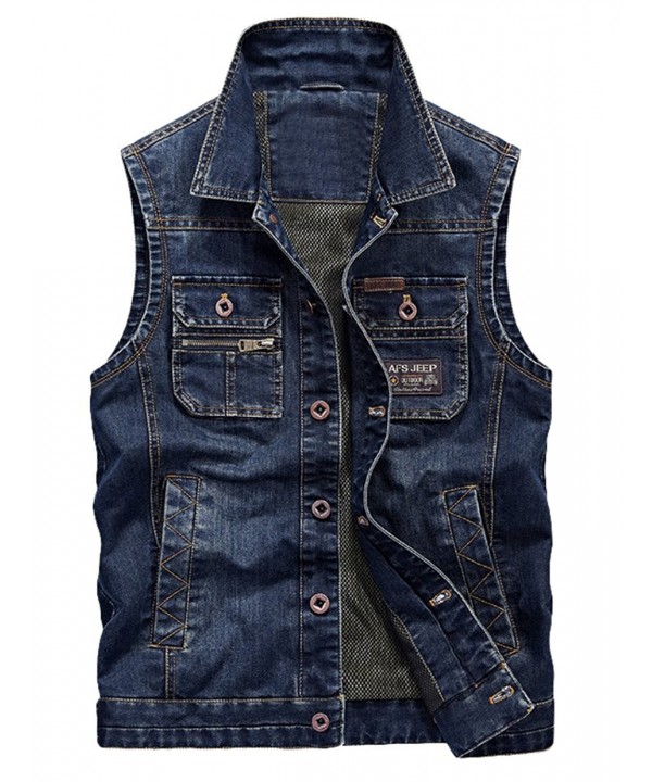 Vogstyle Sleeveless Casual Button Jacket