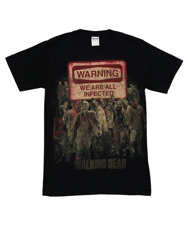 Walking Dead Warning Infected T Shirt