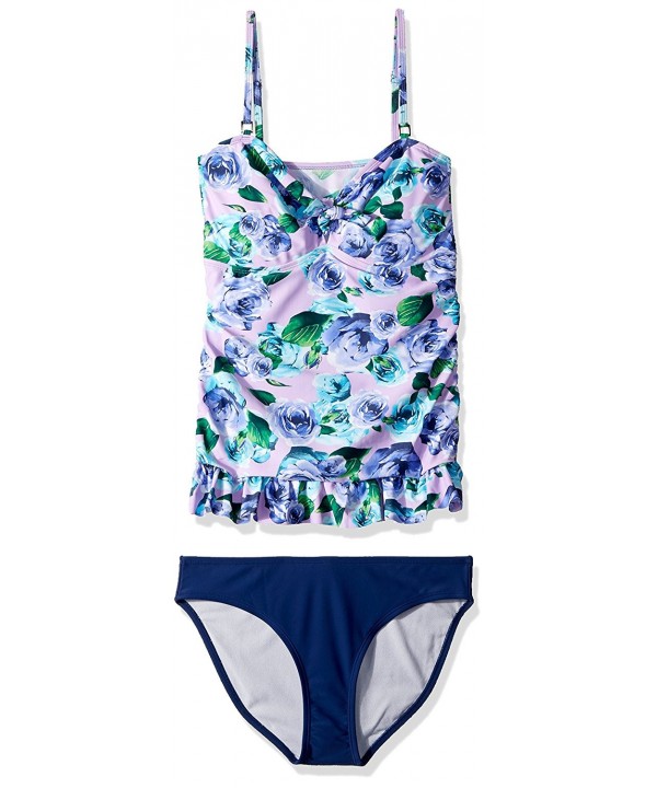 Piece Tankini Swim Medium Lilac