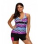 Shawhuwa Tankini Swimsuit Swimwear XXXL