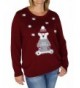 Arpeggio Womens Sweater Pullover Burgundy