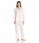 Miss Elaine Womens Brushed Pajamas