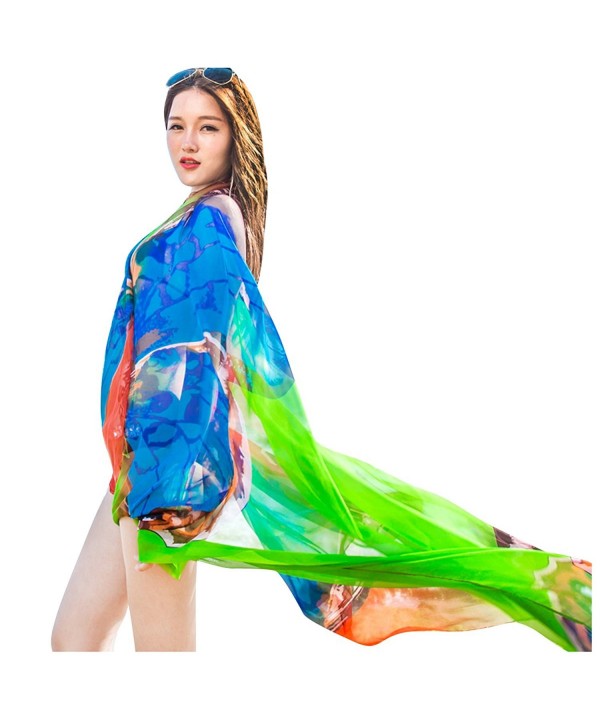 GERINLY Chiffon Sarong Wrap Butterflies