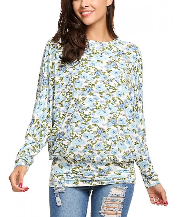 Beyove Printing Womens Batwing Sleeve