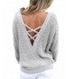 Asvivid Crisscross Oversized Knitted Sweater