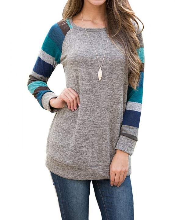 PrinStory Womens Sleeve Multicolor Casual