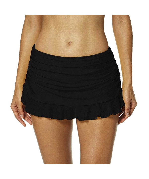 Skirts Ruched Bottom Bathing Bottoms