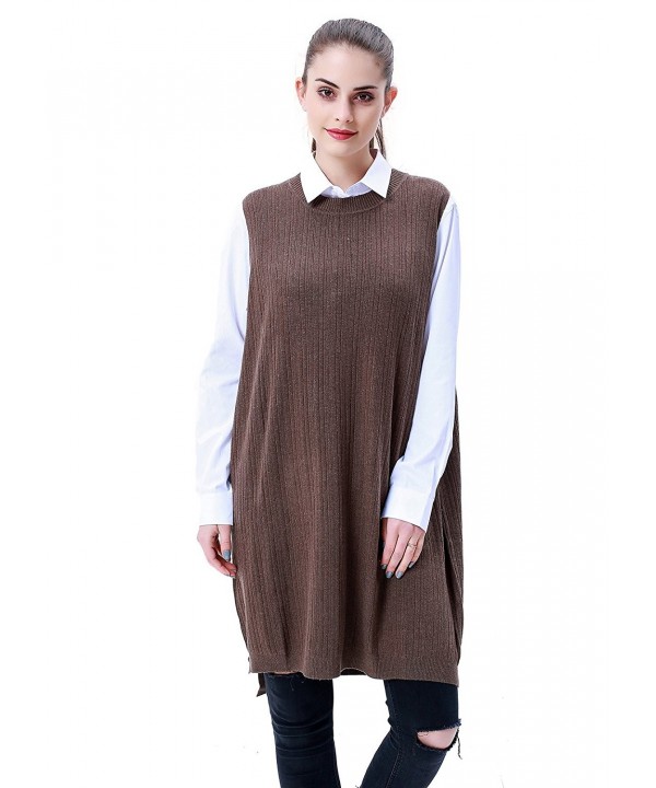 MEEFUR Pullover Crewneck Sleeveless Sweater