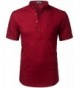 Hipster Casual Sleeve Henley Z42 Red
