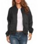 Beyove Women Motorcycle Zipper Jacket