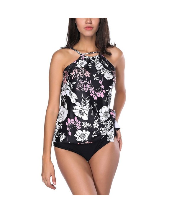 GINVELL Pieces Tankini Triangle Swimsuit