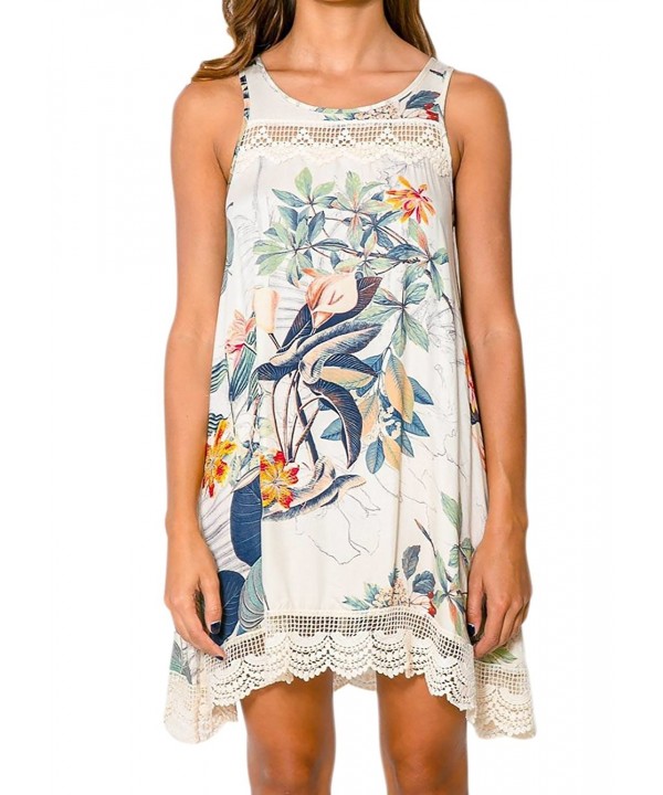 Womens Summer Dresses Sleeveless Floral